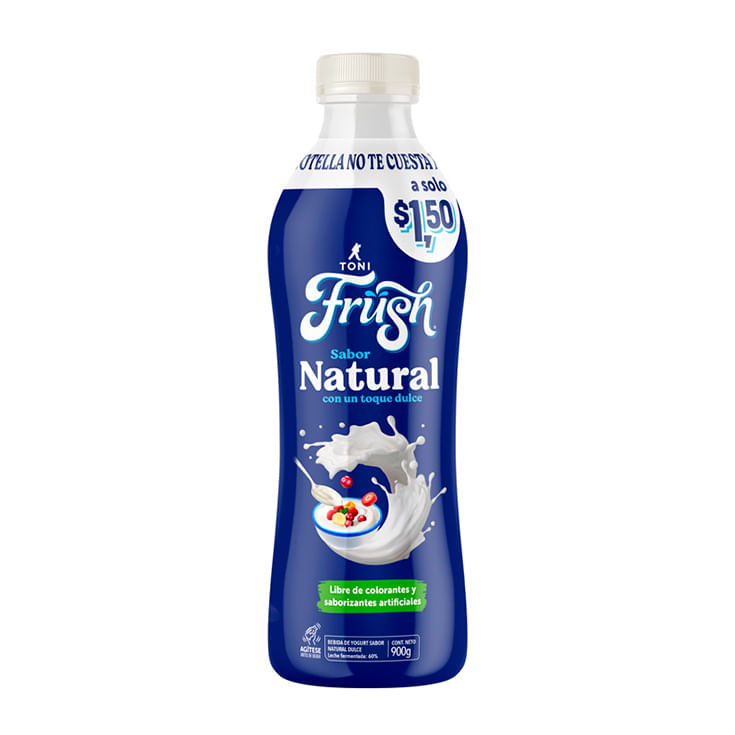 Bebida De Yogurt Toni Frush Sabor Natural 900Gr