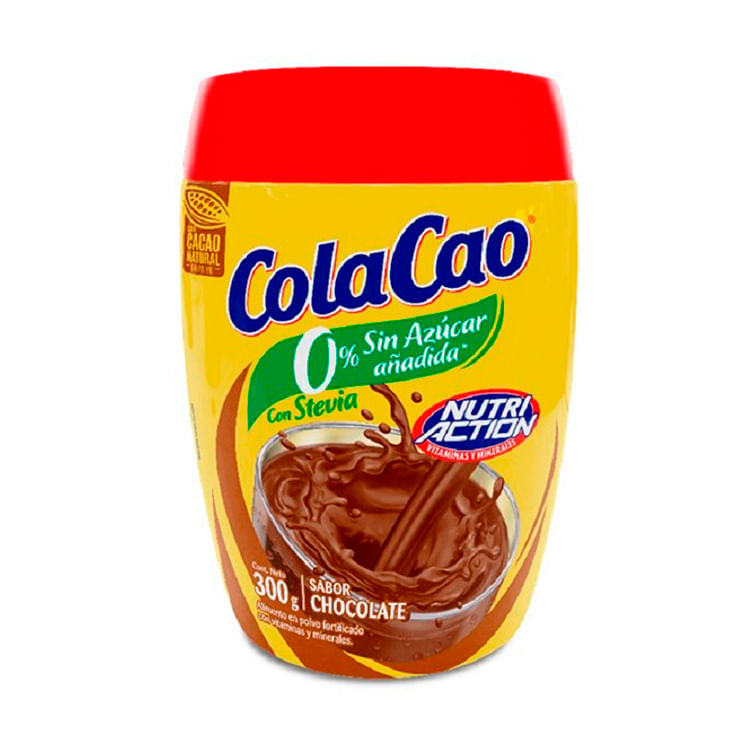 Chocolate Cola Cao Con Stevia Pote 300 Gr.