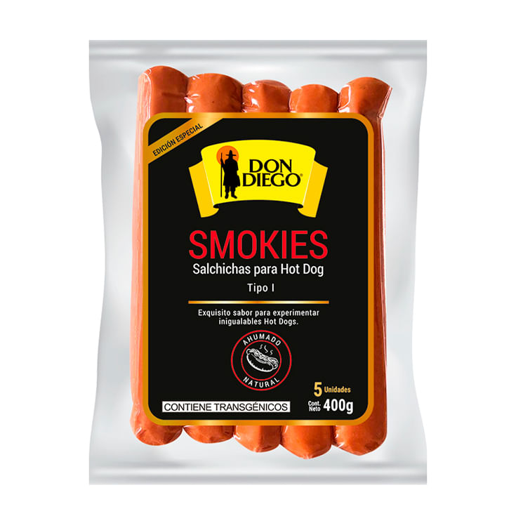 Don Diego Salchichas Hotdog Ahumadas Tipo I 400 Gr.