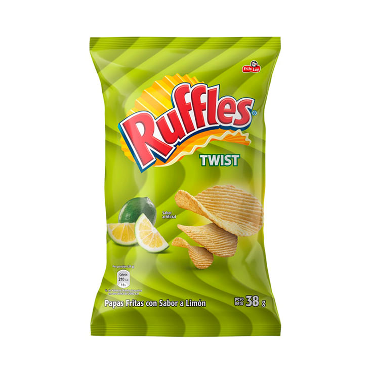 Papas Twist Limon Ruffles 38GR