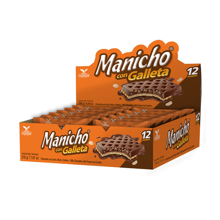 Chocolate con Galleta Manicho 12UND