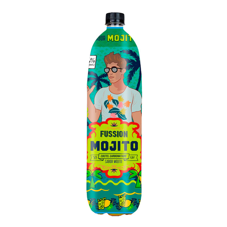 Coctel Carbonatado Sabor A Mojito Fussion 1.5 lt