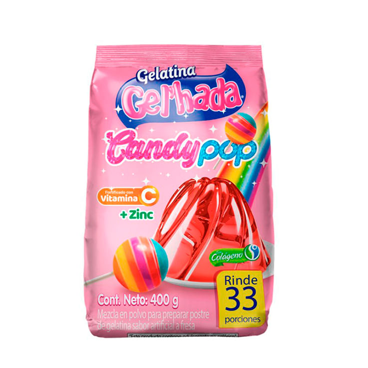 Gelatina Candy Pop Gel'hada 400 gr