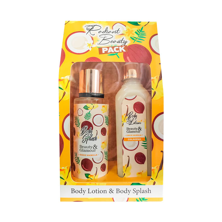 Beauty & Glamour Crema Corporal & Body Splash Coco Vainilla Pack