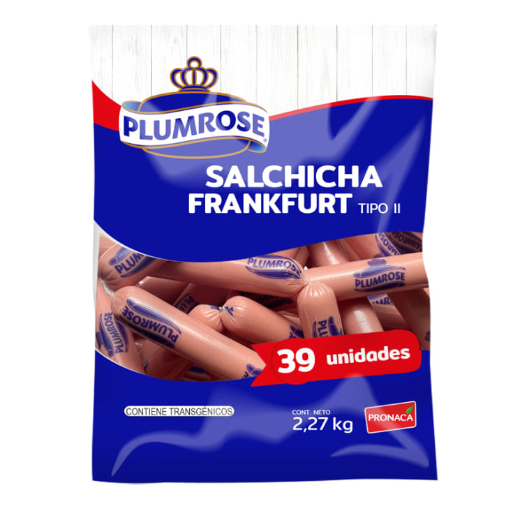 Plumrose Salchicha Frankfurt Tipo Ii 2.27 Kg.