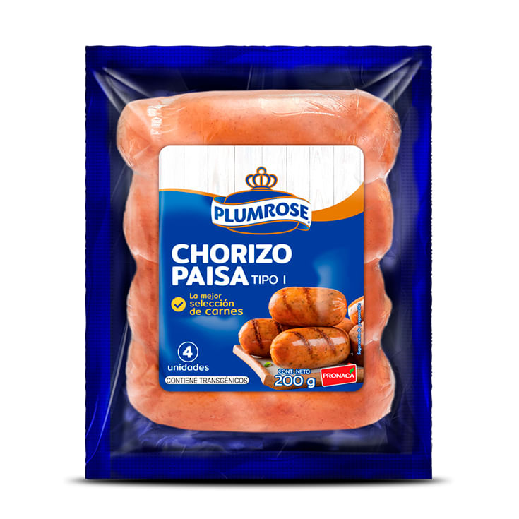 Chorizo Paisa Plumrose 200 Gr.
