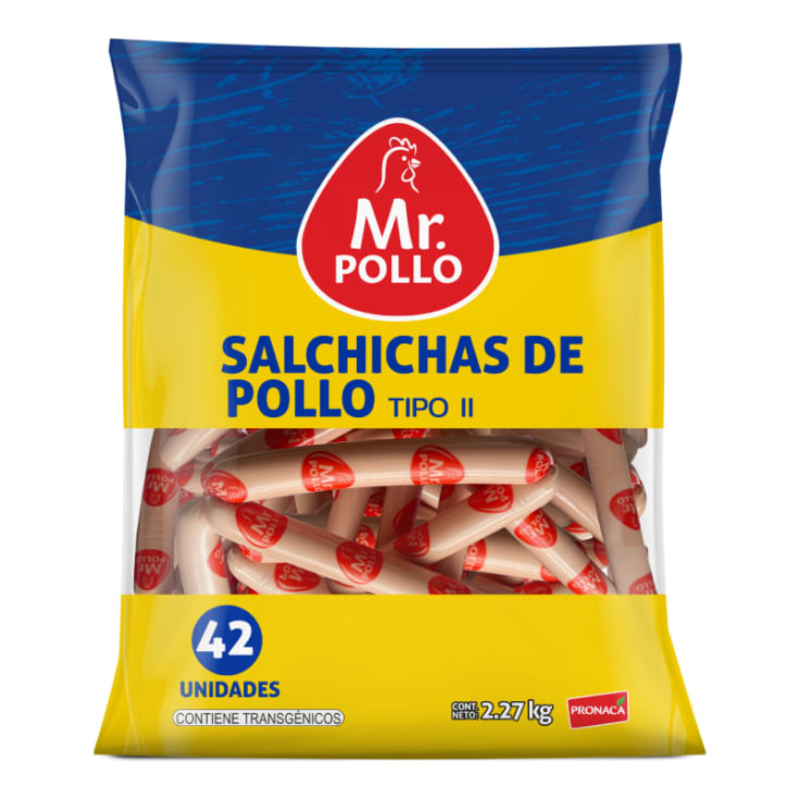 Mr. Pollo Salchicha Pollo Tipo Ii 2.27 Kg.