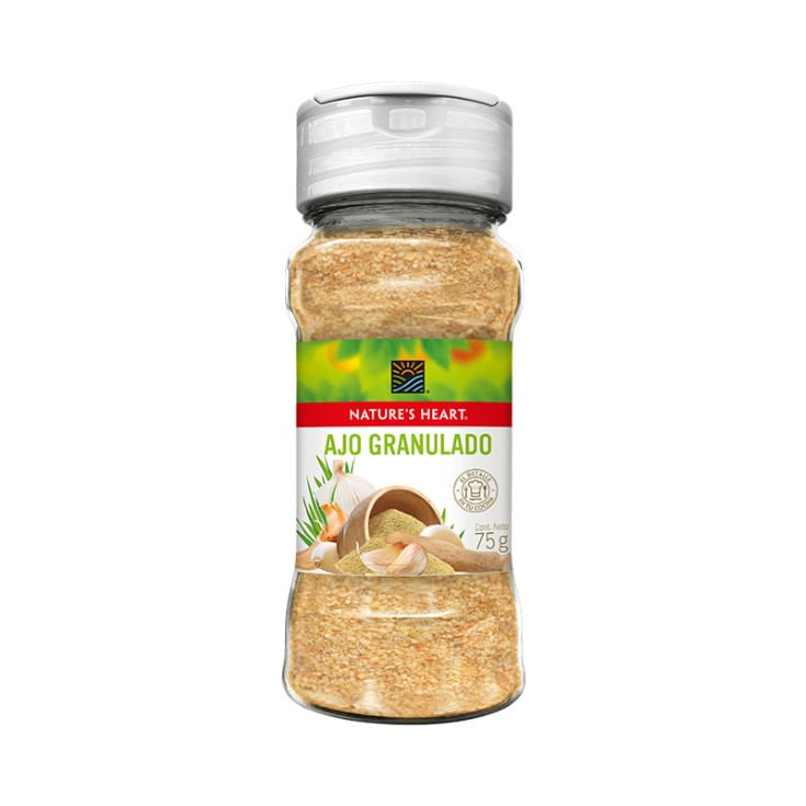 Ajo Granulado Nature´S Heart Frasco 75 gr