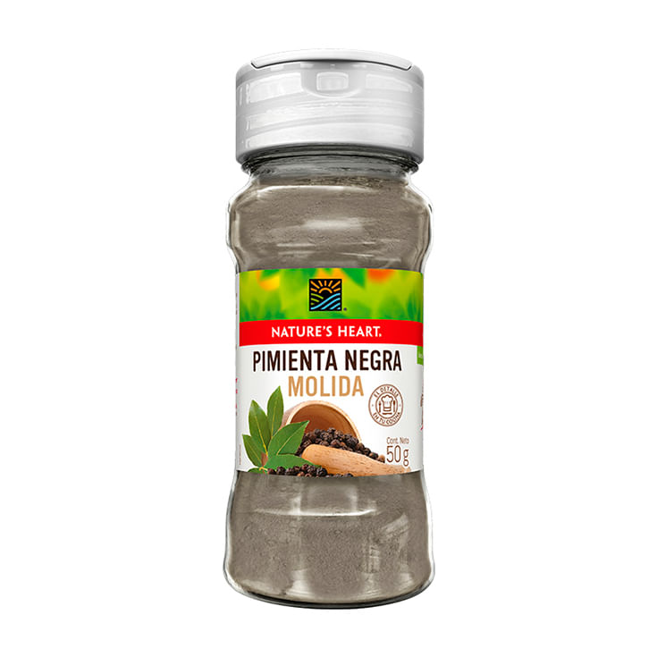 Pimienta Negra Molida Nature´S Heart Frasco 50 gr