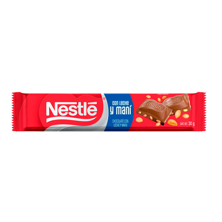 Tableta De Chocolate Con Maní Nestle 30 gr