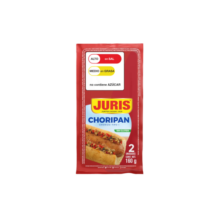 Chorizo Choripan Tipo I Juris 160 Gr