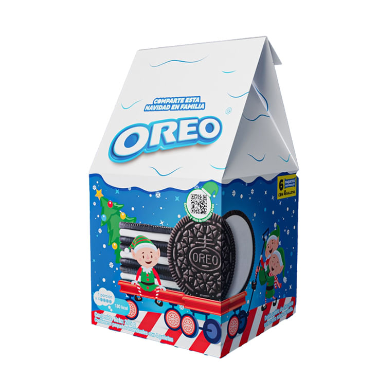 Galletas Original Oreo Casita Navidad 216Gr