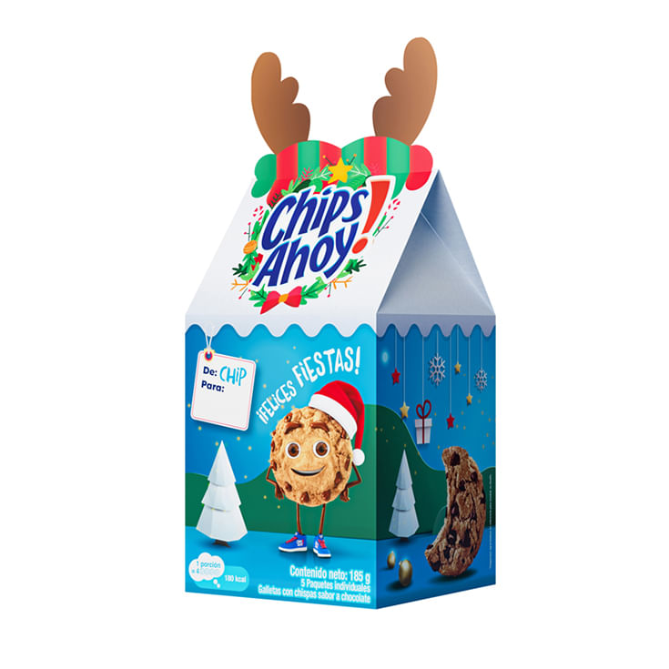 Galletas Chips Ahoy Casita Navidad 185G