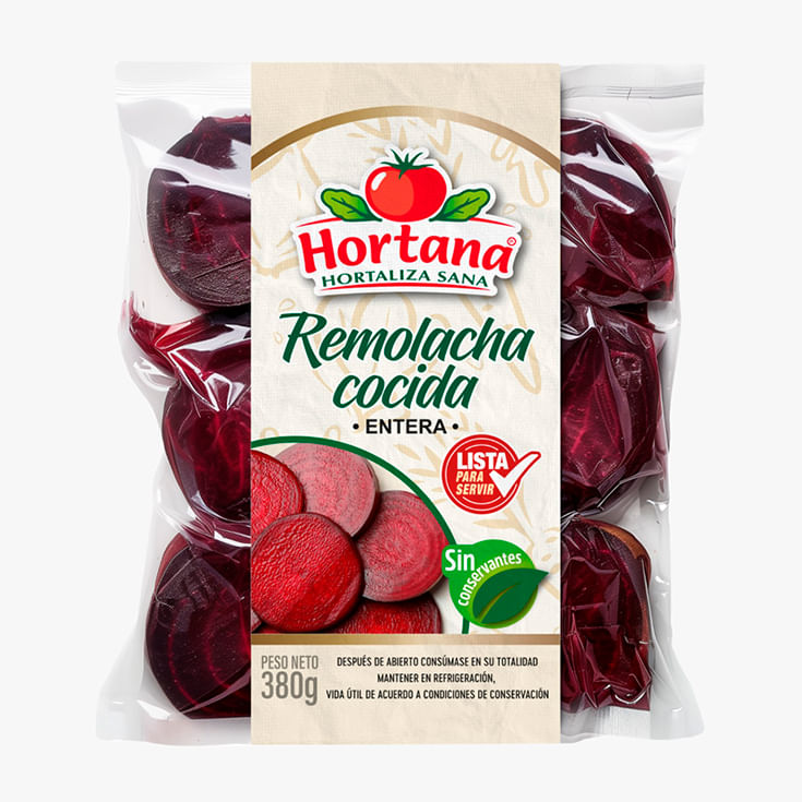 Remolacha Cocida Hortana Funda De 380Gr