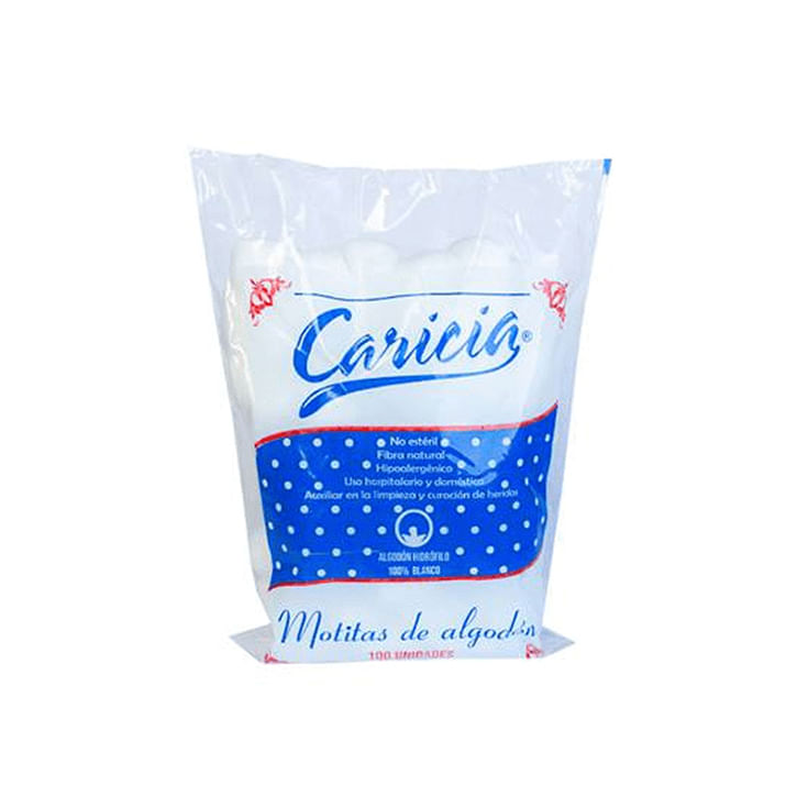 Caricia Motitas De Algodón 100 U