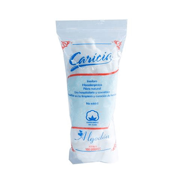 Caricia Algodón Hidrófilo 100 Gr