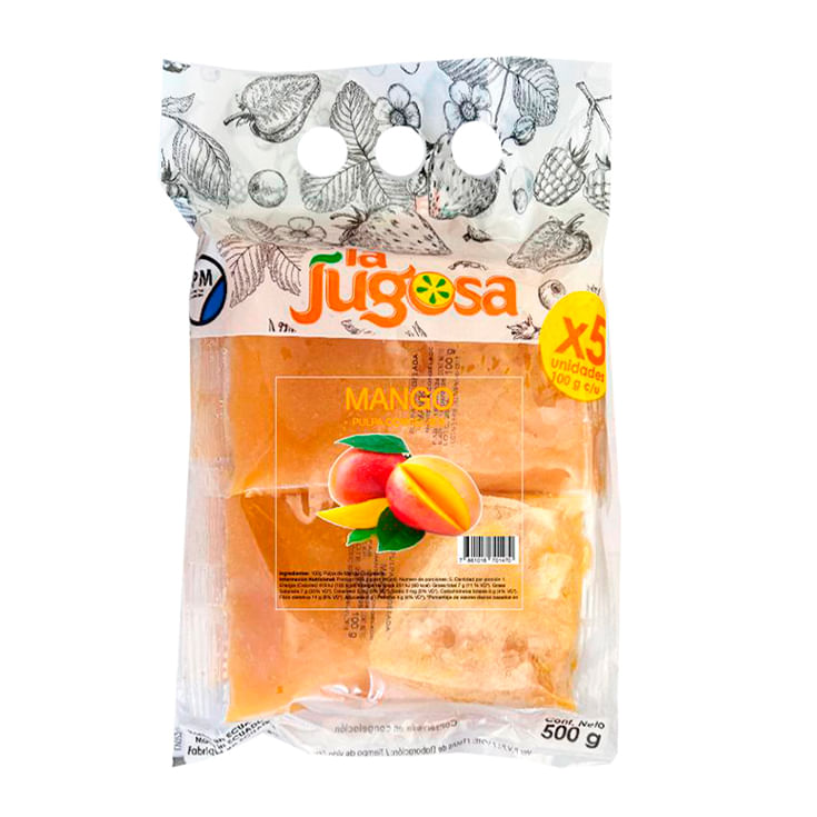 5 Bolos Sabor Mango La Jugosa C/U 100Gr