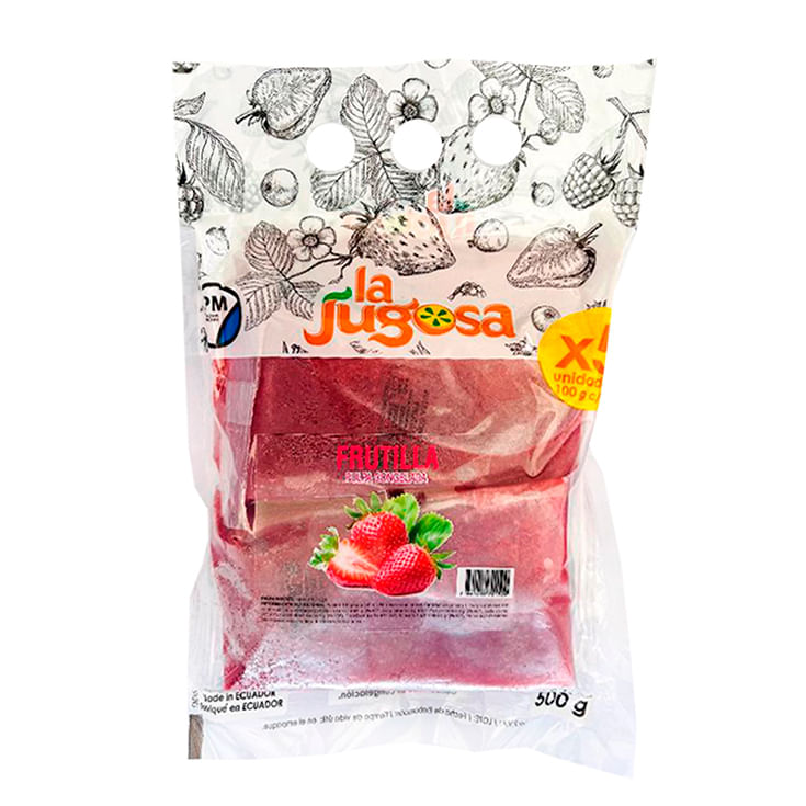 5 Bolos Sabor Frutilla La Jugosa C/U 100Gr