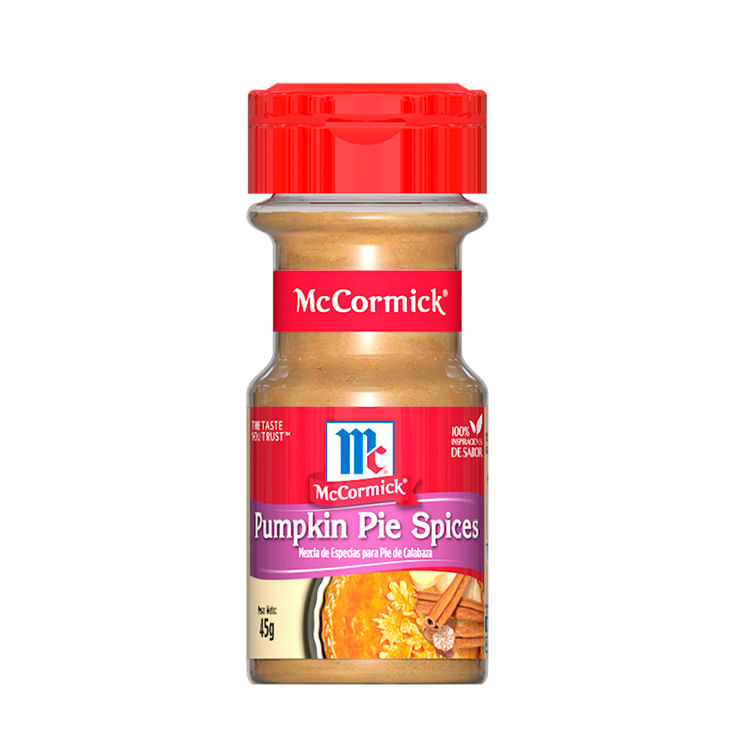 Especias Para Pie De Calabaza Frasco Mccormick 45gr