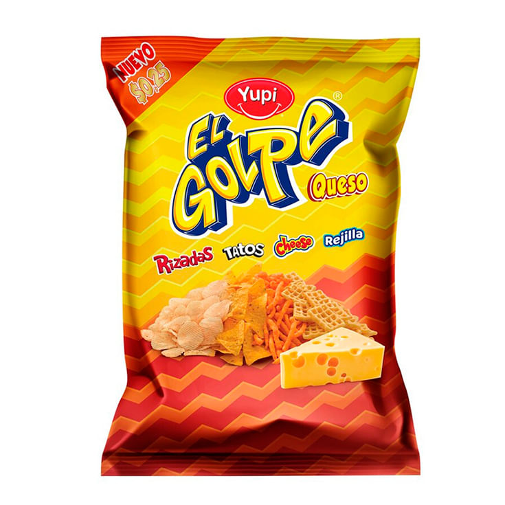 Snacks Sabor A Queso Golpe 55gr