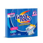 Lavatodo Bipack Jabon Con Detergente Azul 460 Gr