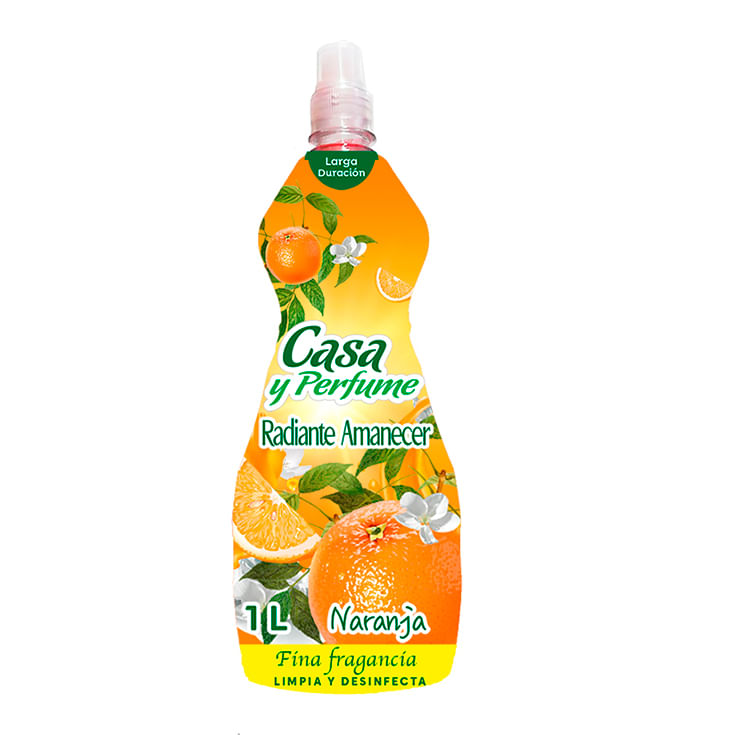 Desinfectante Casa Y Perfume Radiante Amanecer Naranja 1 Lt