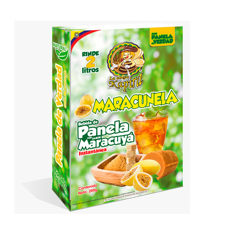 La Abeja Panela Sabor A Maracuya 200 Gr.