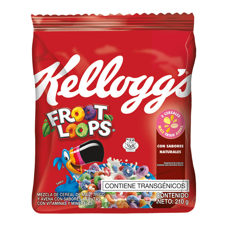 Cereal Kellogg´S Froot Loops Funda 210 Gr.