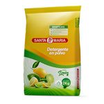 Detergente Polvo Limon Santa Maria 2 Kg.