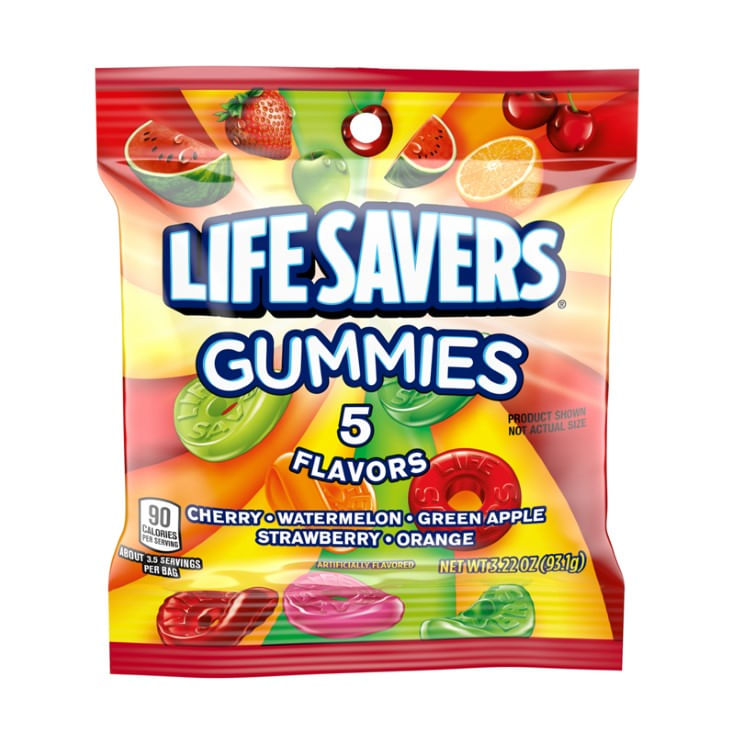Gomitas 5 Sabores Lifesavers 93.1GR