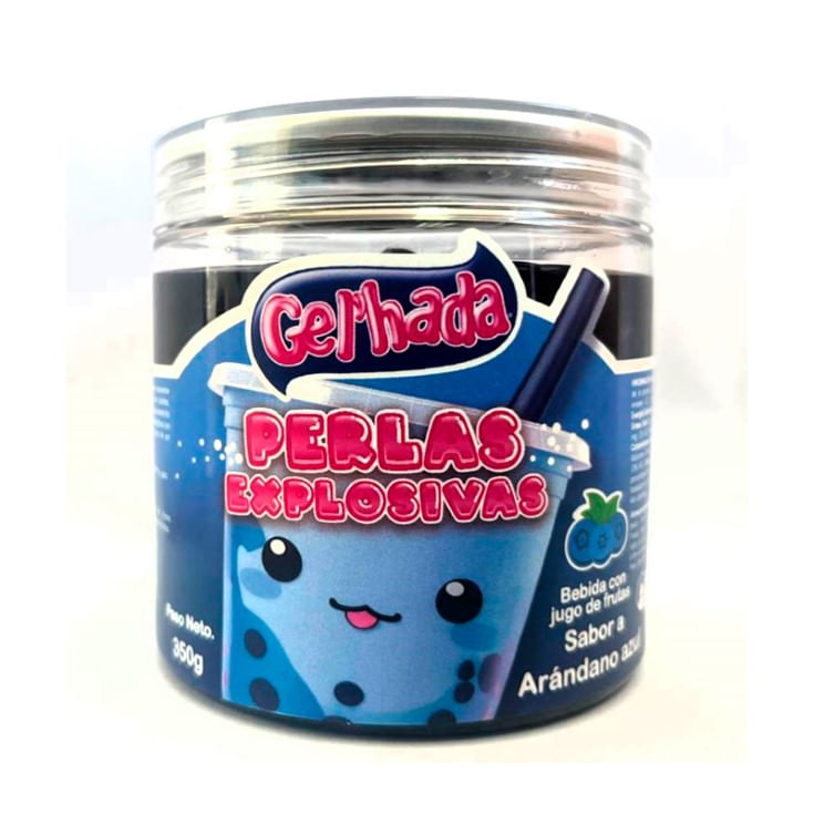 Gel'Hada Perlas Explosivas Sabor Arandano Azul 350 Gr.