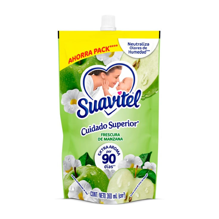Suavizante Suavitel Doy Pack Frescura Manzana 360 Ml.