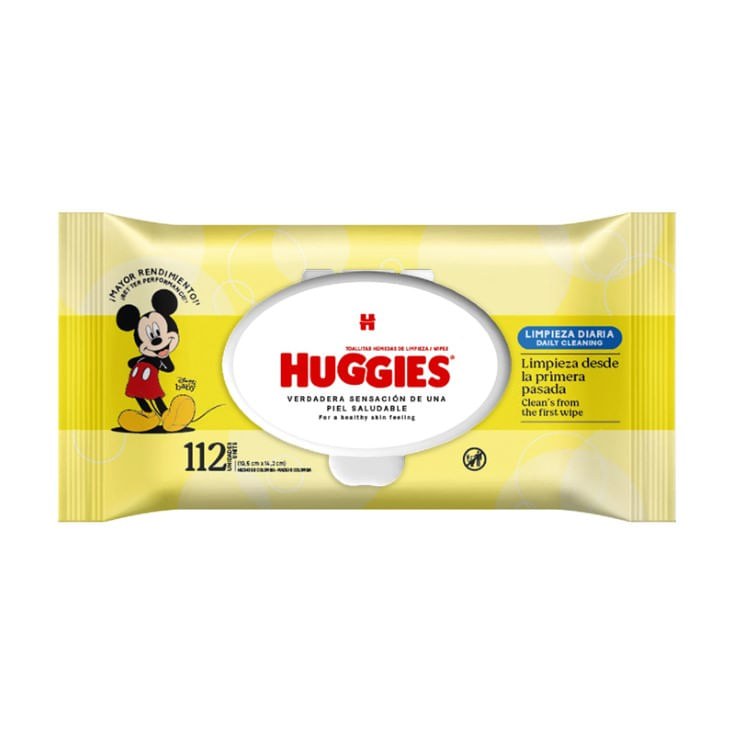 Toallitas Humedas Huggies De Limpieza Diaria X112