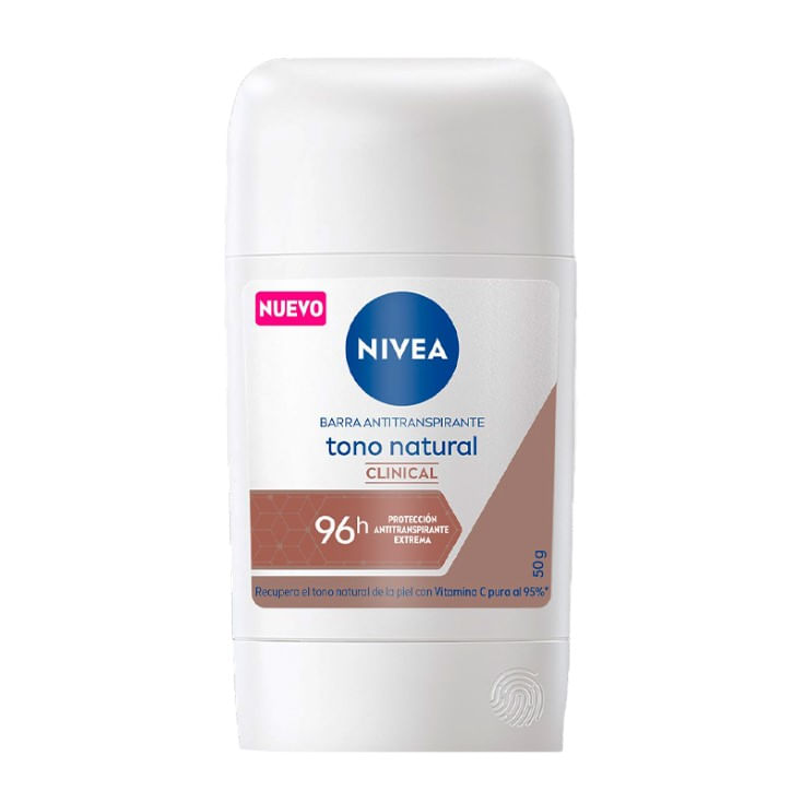 Desodorante Barra Tono Natural Nivea Clinical Female 50G
