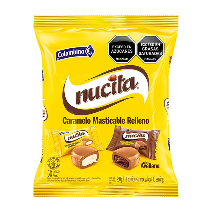 Cramelo Masticable Relleno Nucita 250GR