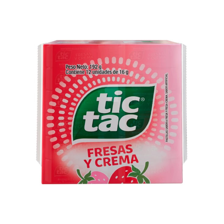 Tic Tac Fresas y Crema UND