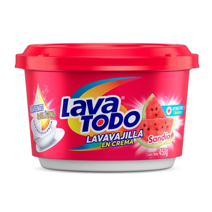 Lavavajilla Lavatodo Crema Sandia 450 Gr.