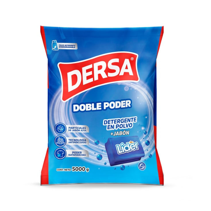 Dersa Detergente Polvo Particulas De Jabon Azul 5 Kg.