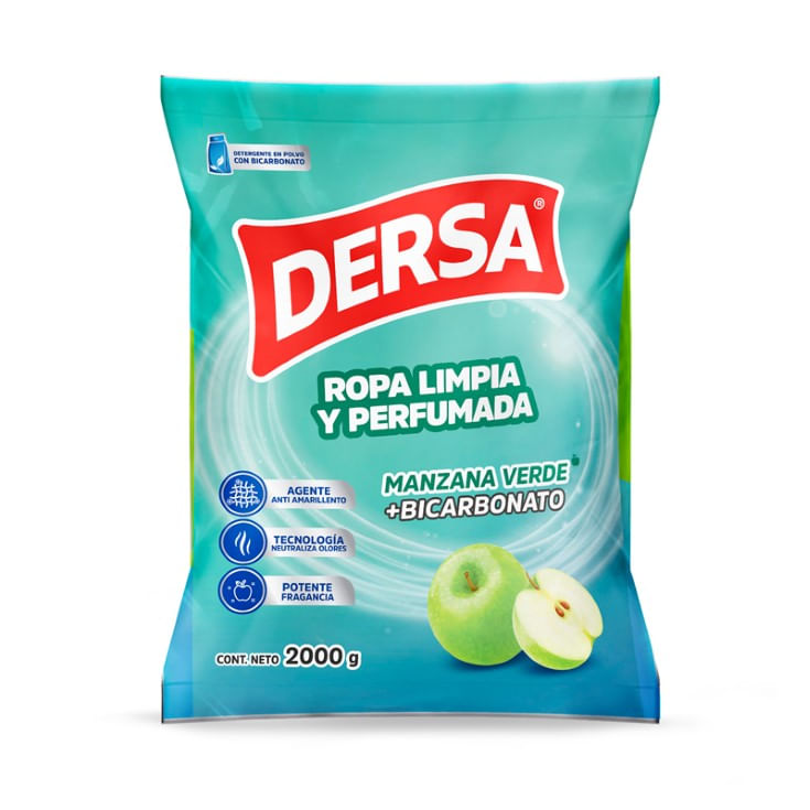 Dersa Detergente Polvo Manzana 2 Kg.