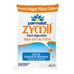 Leche Zymil Parmalat Semidescremada Con Vitaminas Funda 900Ml