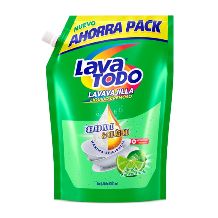 Lavavajillas Lavatodo Liquido Doypack Limon 1000Ml