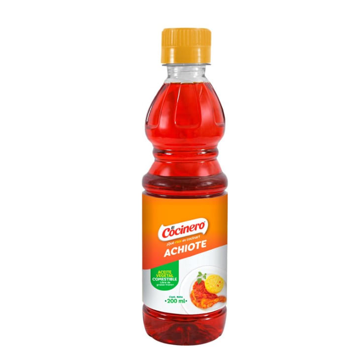 Aceite Con Achiote El Cocinero 200 Ml.