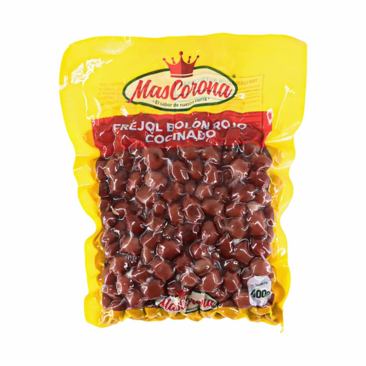 Frejol Bolon Rojo Cocinado Mascorona 400Gr