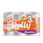 Papel Higenico Rendidor Dolly 2H 4x12