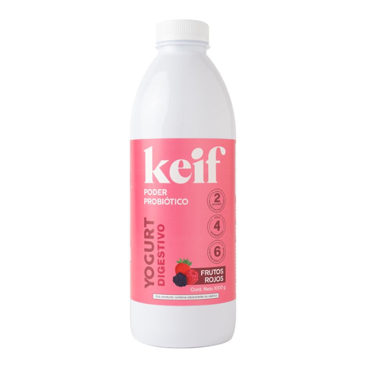 Yogurt Digestivo Keif Frutos Rojos 1000 G