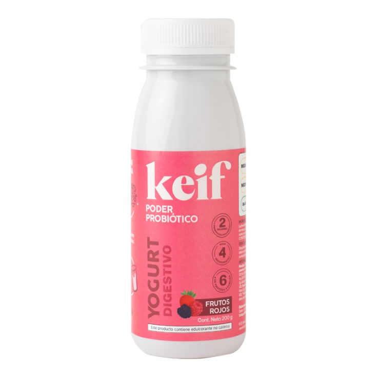 Yogurt Digestivo Keif Frutos Rojos 200 G