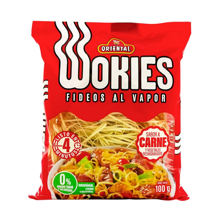 Fideo Instantaneo al Vapor Sabor a Carne Wokies 100GR