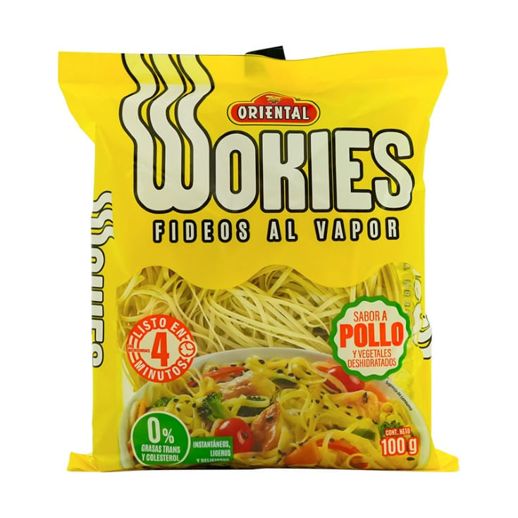 Fideo Instantaneo al Vapor Sabor a Pollo Wokies 100GR