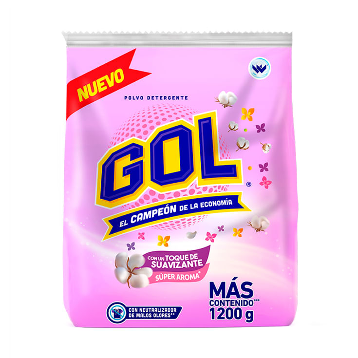 Detergente Gol Con Toque Suavizante 1200G X 16 U