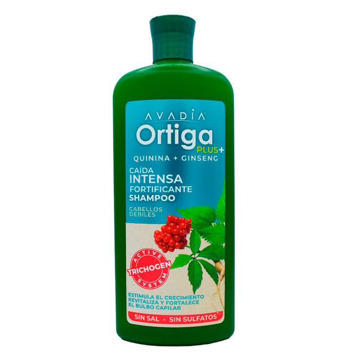 Shampoo Anticaida Fortif Con Trichogen,Ortiga,Quinina Y Ginseng Avadia 800Ml